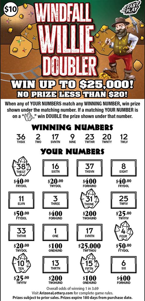 lottery windfall games.